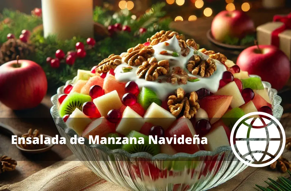 Ensalada de Manzana Navideña