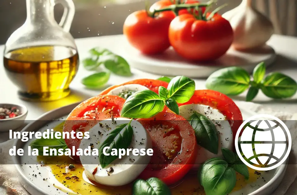 Ingredientes de la Ensalada Caprese