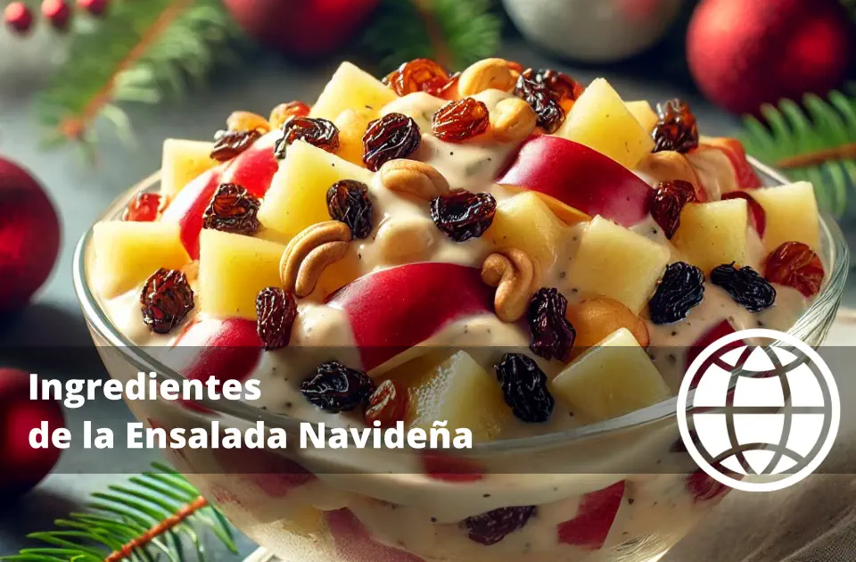 Ingredientes de la Ensalada Navideña