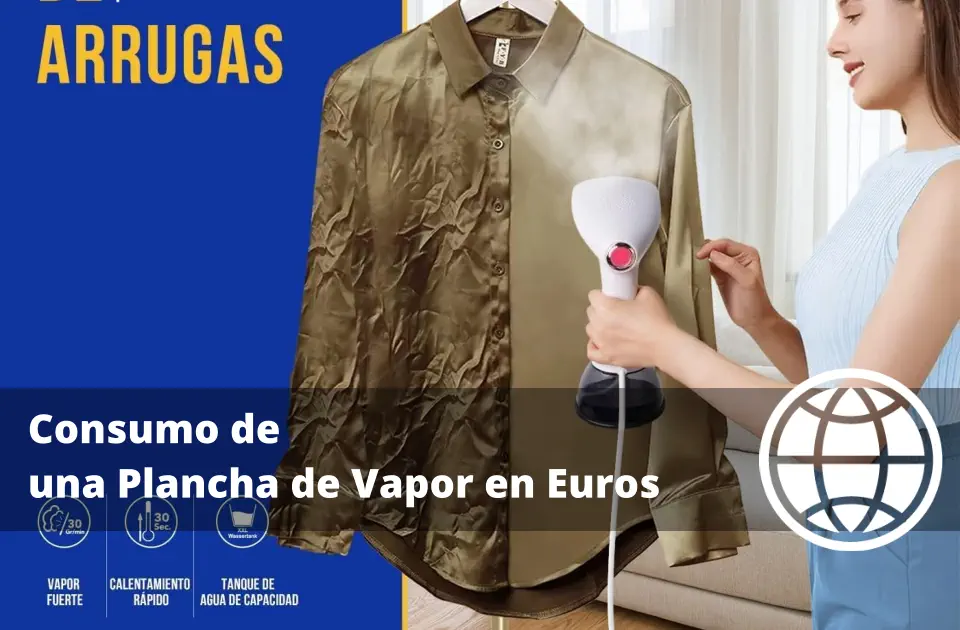 Consumo de una Plancha de Vapor en Euros