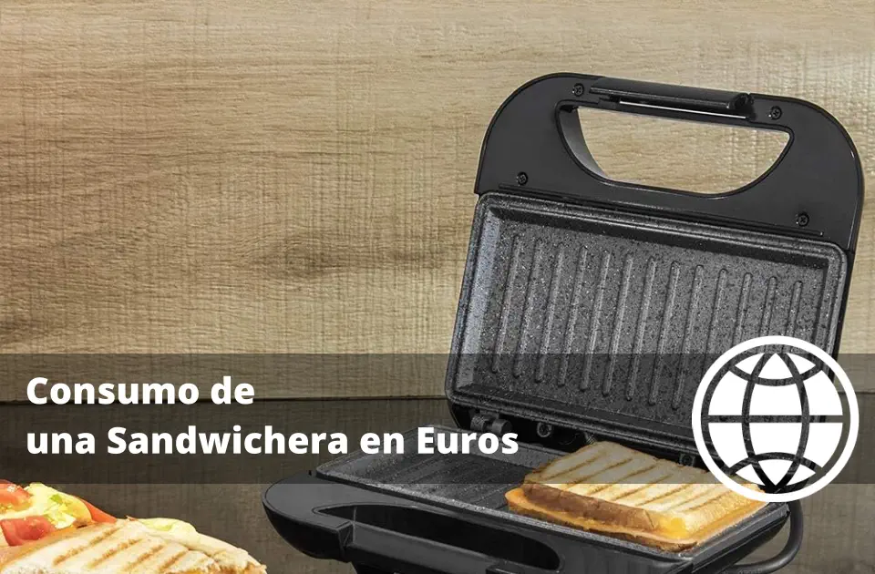 Consumo de una Sandwichera en Euros