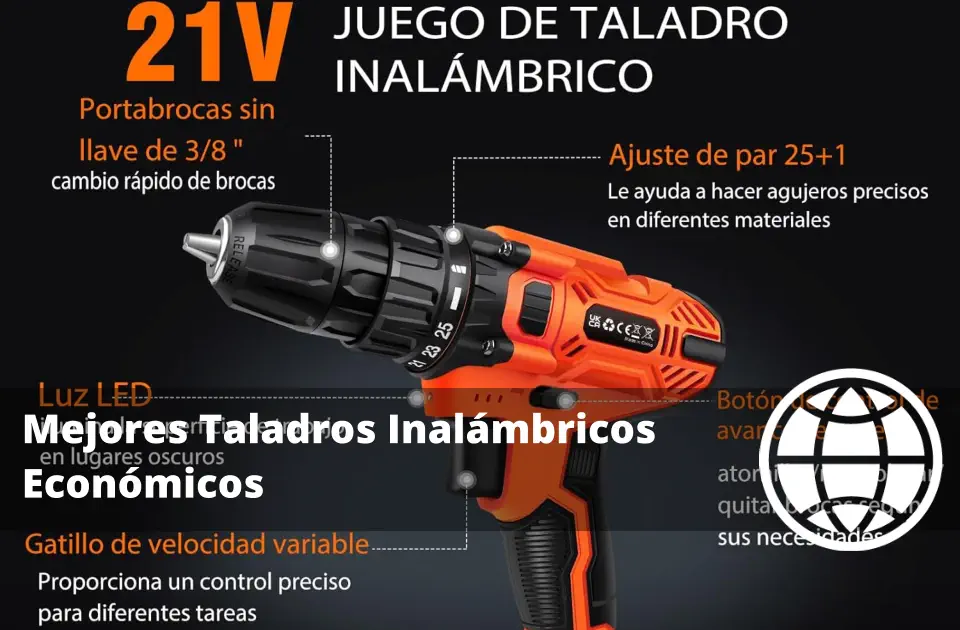 Mejores Taladros Inalámbricos Económicos