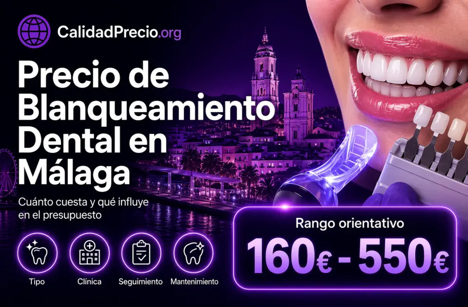 Precio de Blanqueamiento Dental en Málaga: cuánto cuesta y qué influye en el presupuesto