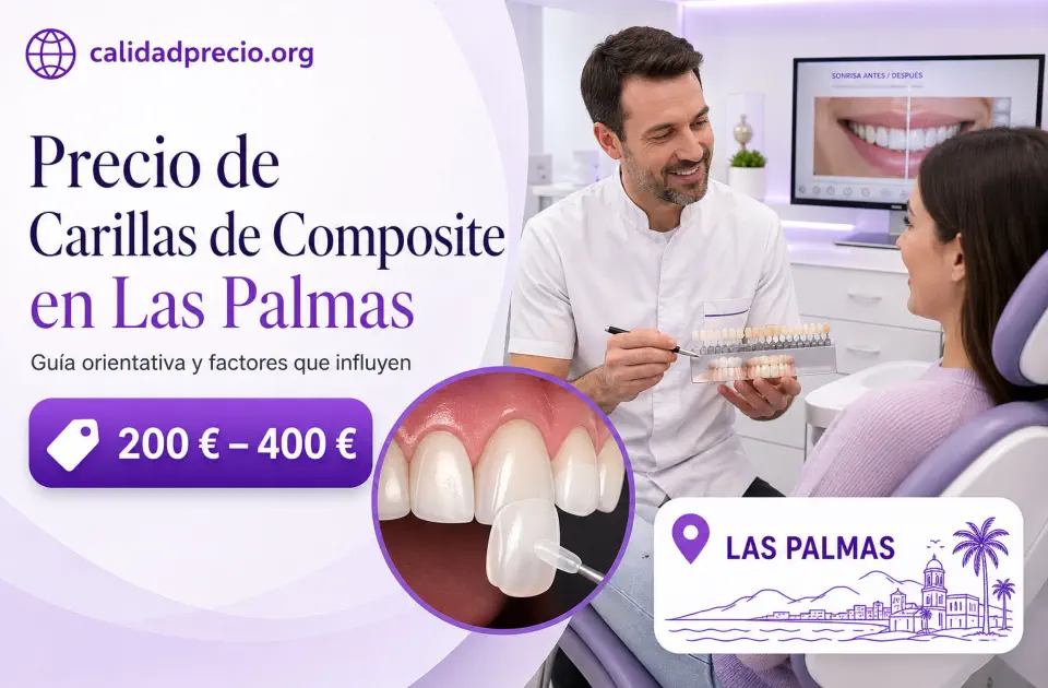 Precio de Carillas de Composite en Las Palmas: cuánto cuestan y qué influye en el precio