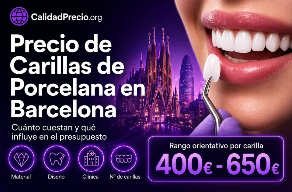 Precio de Carillas de Porcelana en Barcelona
