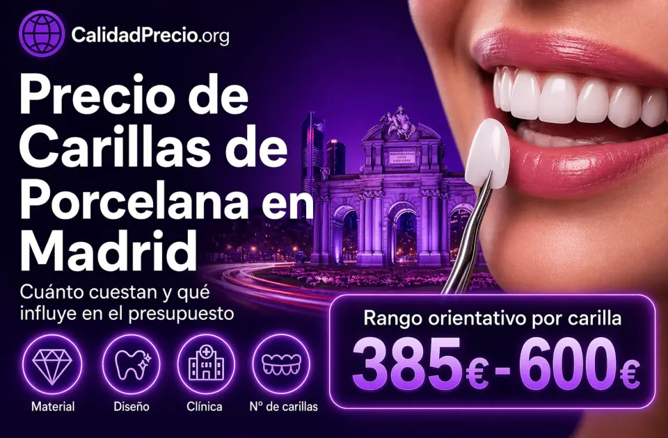 Precio de Carillas de Porcelana en Madrid