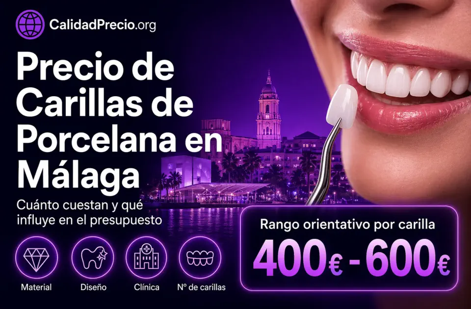 Precio de Carillas de Porcelana en Málaga