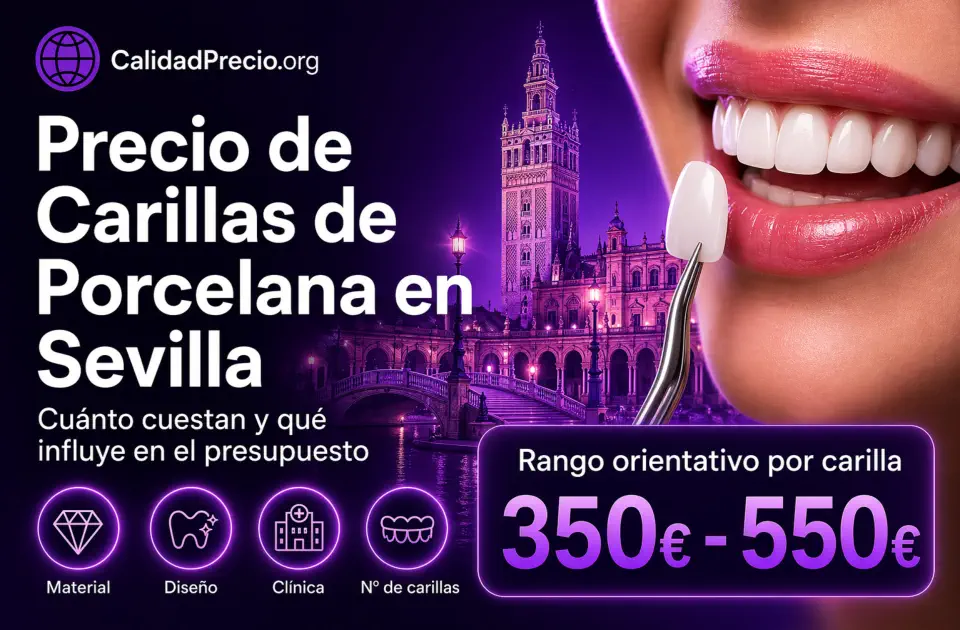 Precio de Carillas de Porcelana en Sevilla