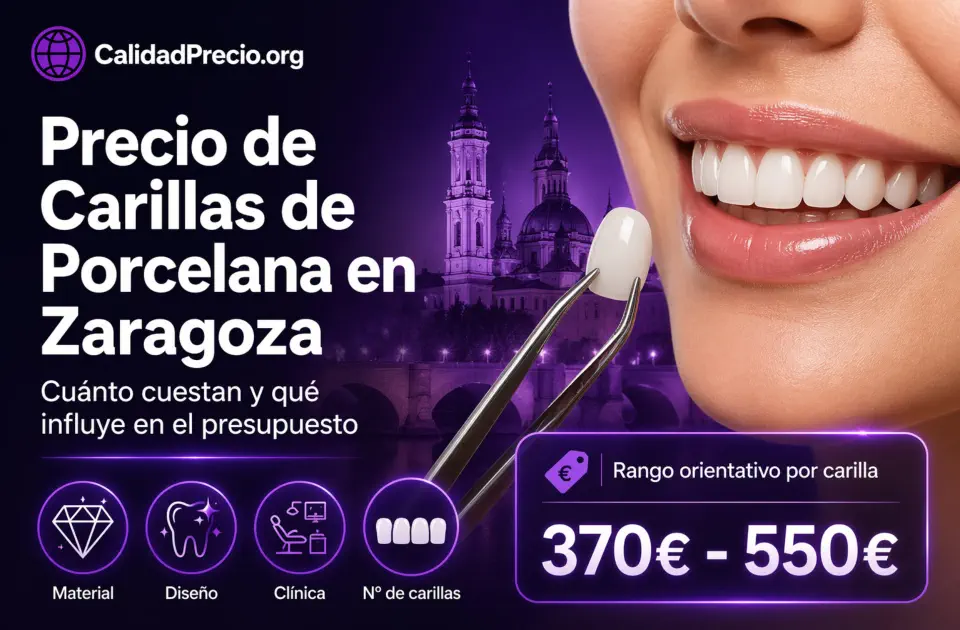 Precio de Carillas de Porcelana en Zaragoza