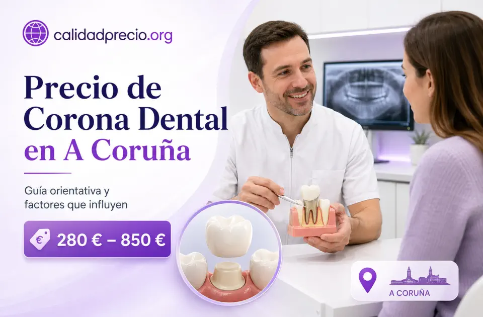 Precio de Corona Dental en A Coruña: cuánto cuesta y qué influye en el presupuesto