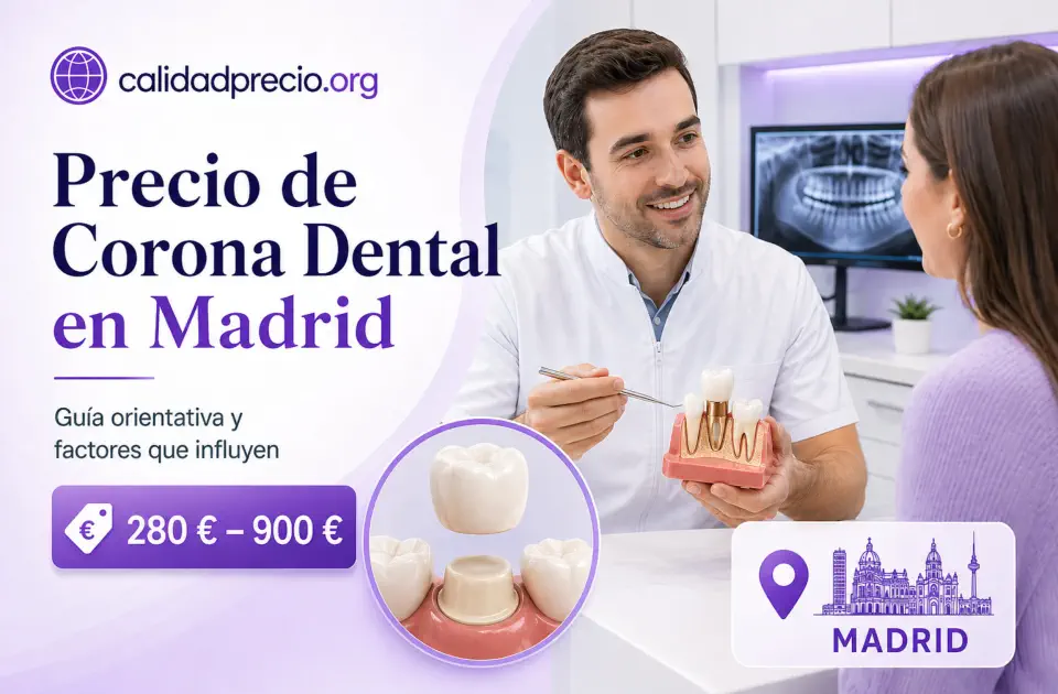 Precio de Corona Dental en Madrid: cuánto cuesta y qué influye en el presupuesto