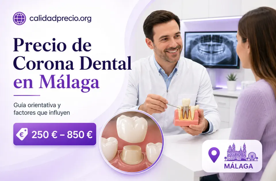 Precio de Corona Dental en Málaga: cuánto cuesta y qué influye en el presupuesto