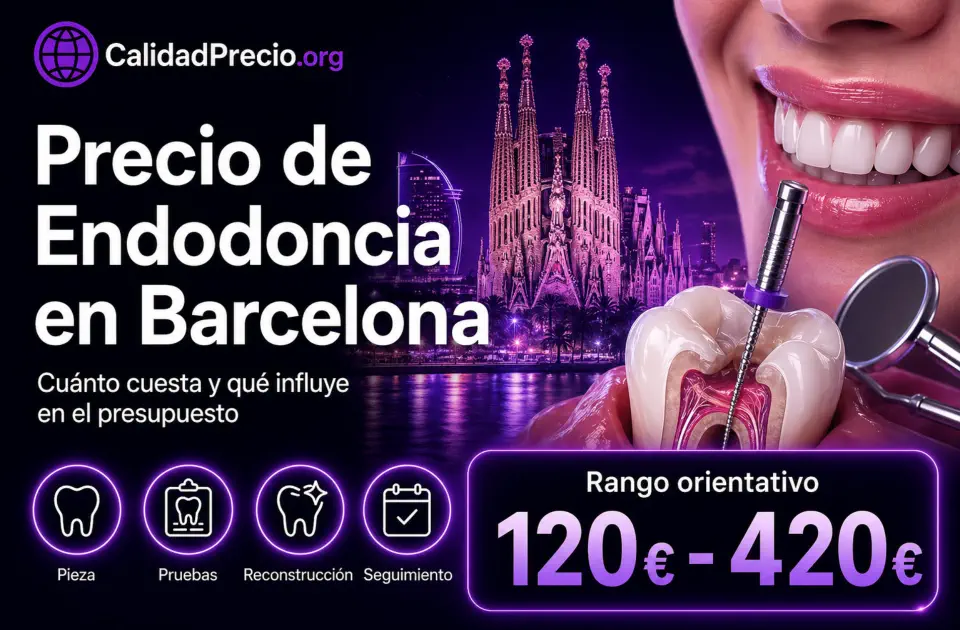 Precio de Endodoncia en Barcelona: cuánto cuesta y qué influye en el presupuesto