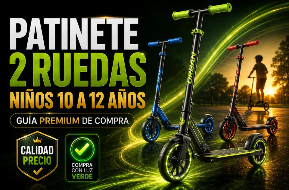 2 ruedas patinete para niños de 10 a 12 años: guía premium para elegir el mejor sin pagar de más