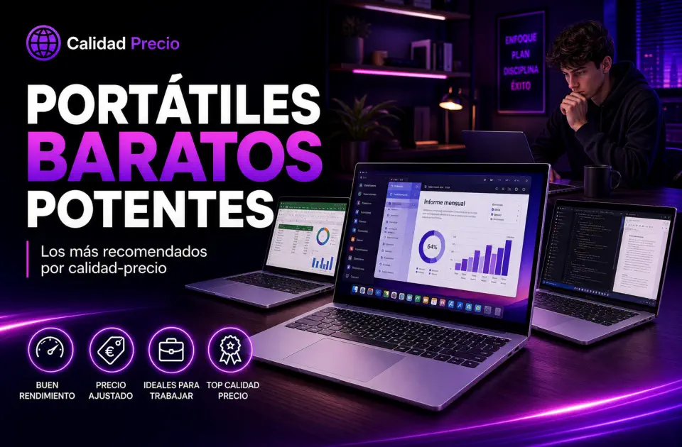 Portátiles baratos potentes: los más recomendados por calidad-precio