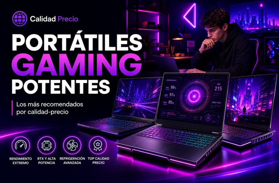 Portátiles gaming potentes: los más recomendados por calidad-precio