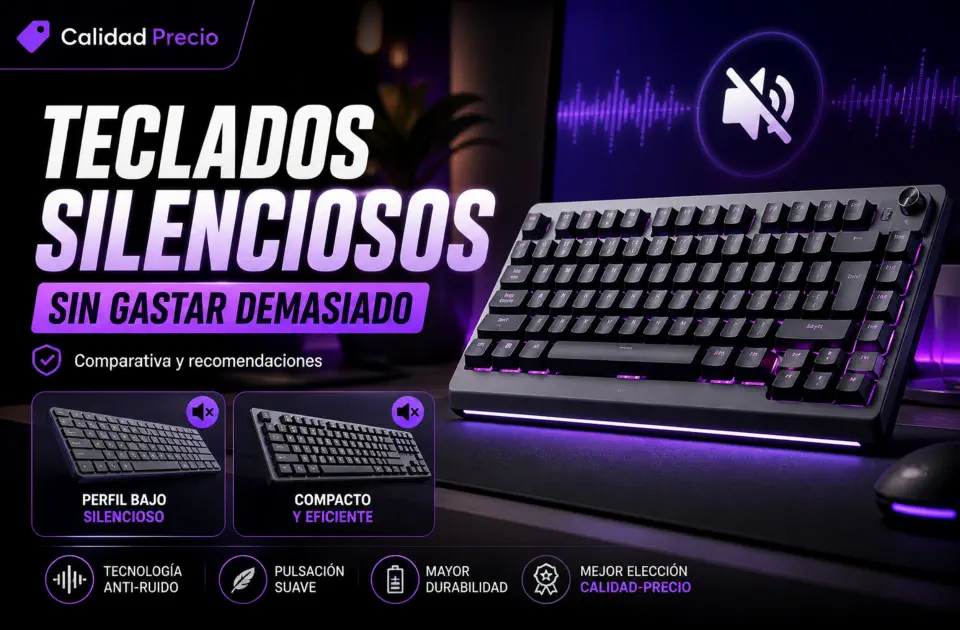 Teclados silenciosos sin gastar demasiado