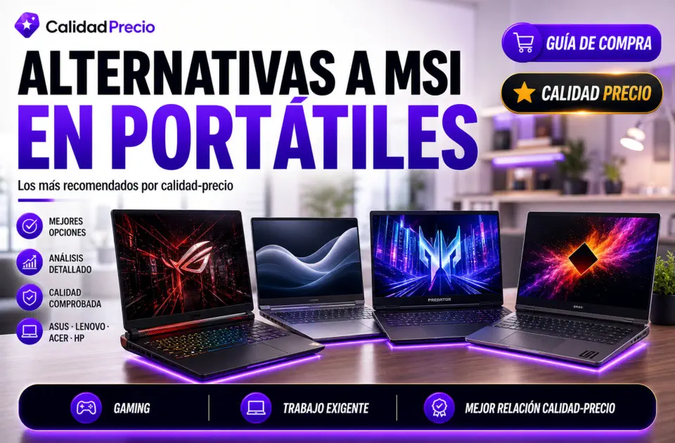 Alternativas a MSI en portátiles: modelos premium recomendados