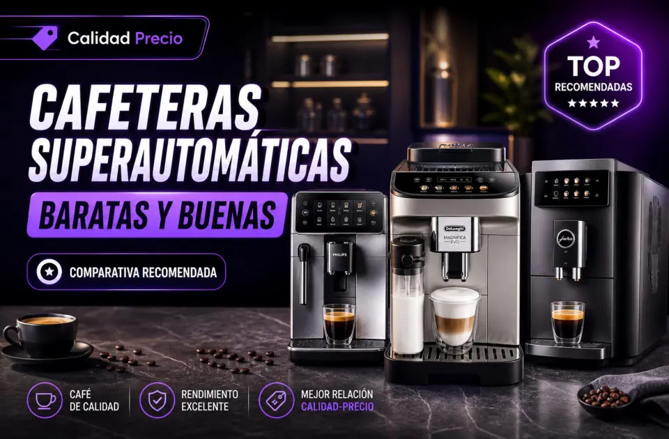 Cafeteras superautomáticas baratas y buenas: mejores opciones calidad-precio