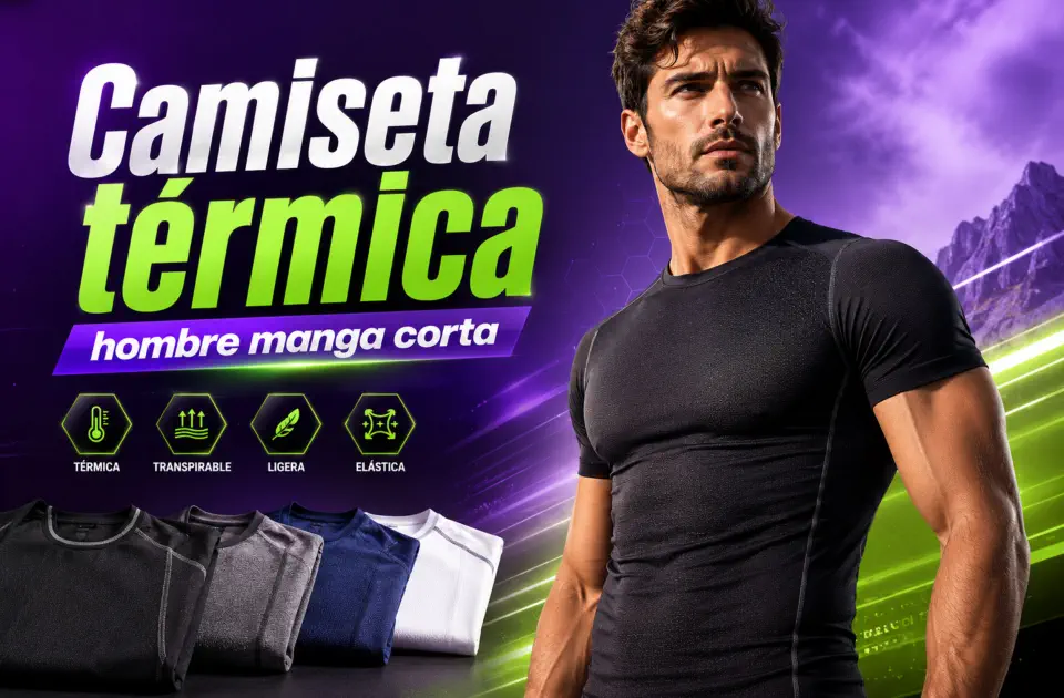 Camiseta térmica hombre manga corta: mejores modelos para acertar