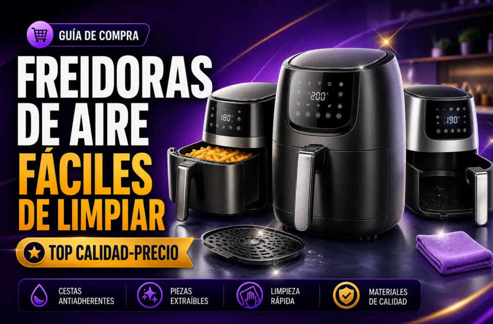 Freidoras de Aire Fáciles de Limpiar: Mejores Opciones Calidad-Precio
