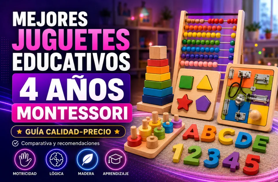Juguetes educativos 4 años Montessori: mejores opciones calidad-precio