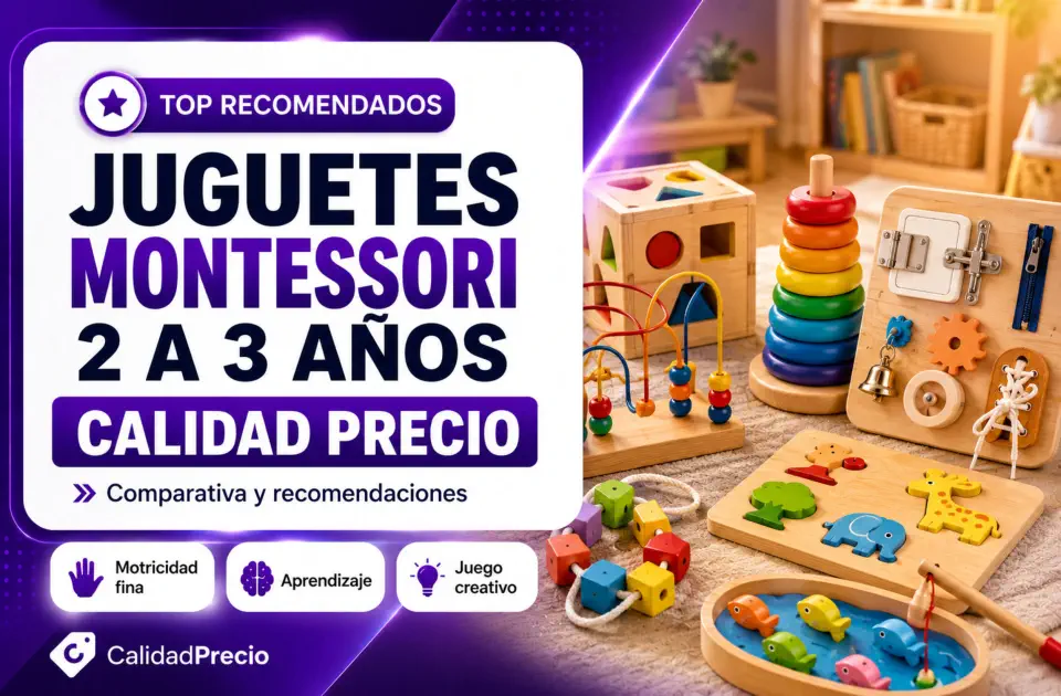 Juguetes para niños de 2 a 3 años Montessori: guía calidad-precio