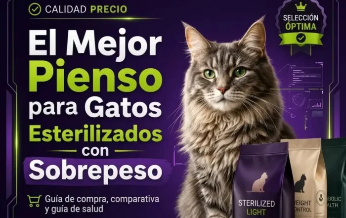 Mejor pienso para gatos esterilizados con sobrepeso: guía de compra real