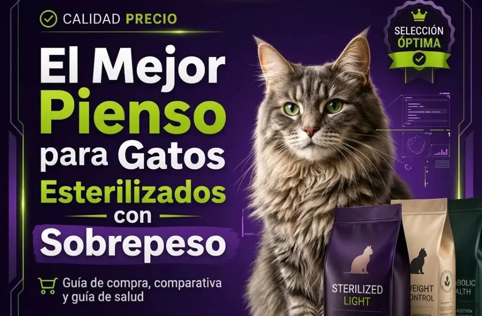 Mejor pienso para gatos esterilizados con sobrepeso: guía de compra real