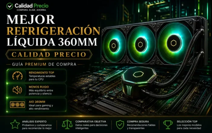 Mejor refrigeración líquida 360mm: guía calidad precio para PC