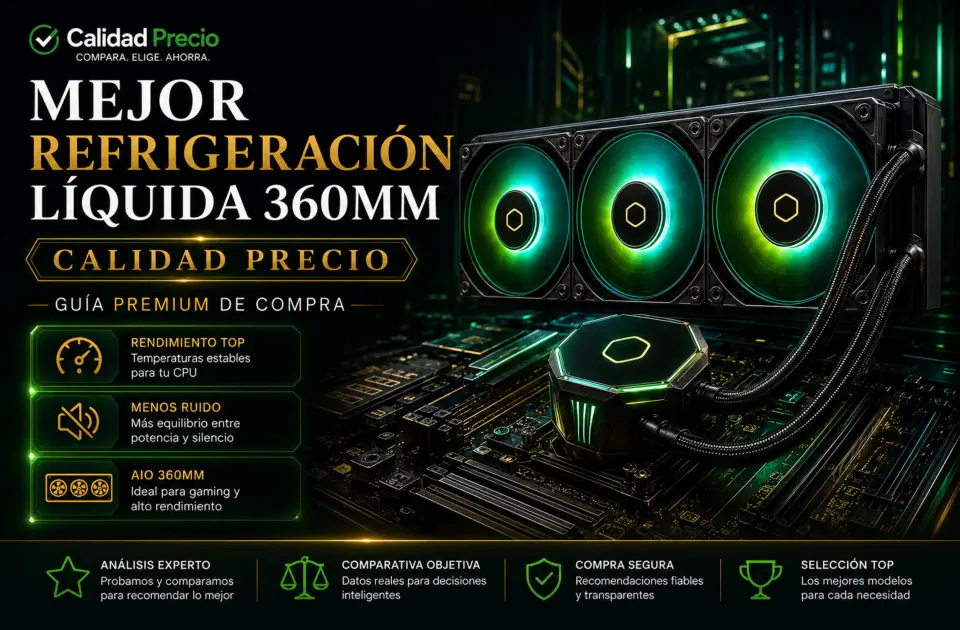 Mejor refrigeración líquida 360mm: guía calidad precio para PC