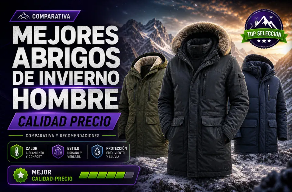 Mejores abrigos de invierno hombre calidad precio