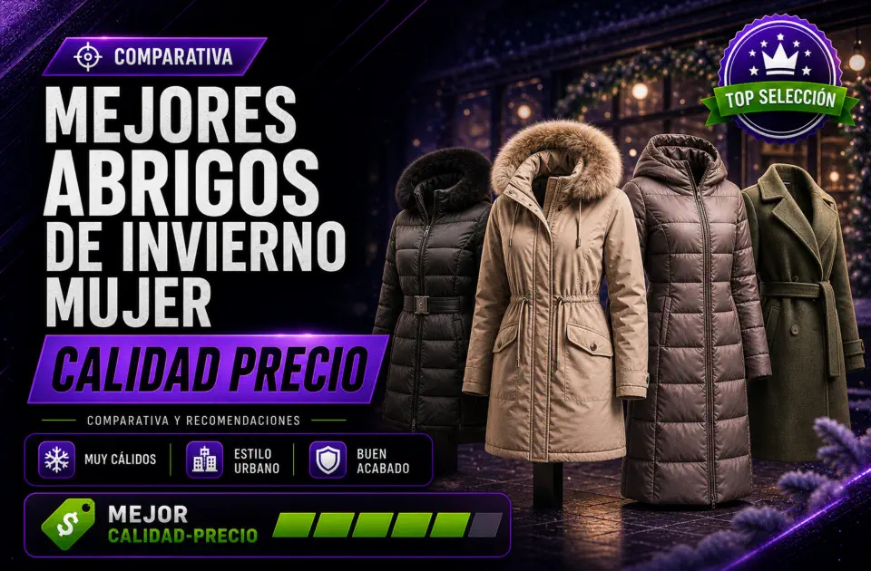 Mejores abrigos de invierno mujer calidad precio: guía de compra y comparativa