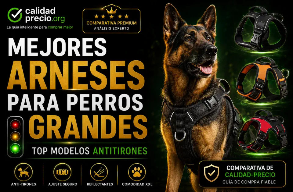 Mejores arneses para perros grandes