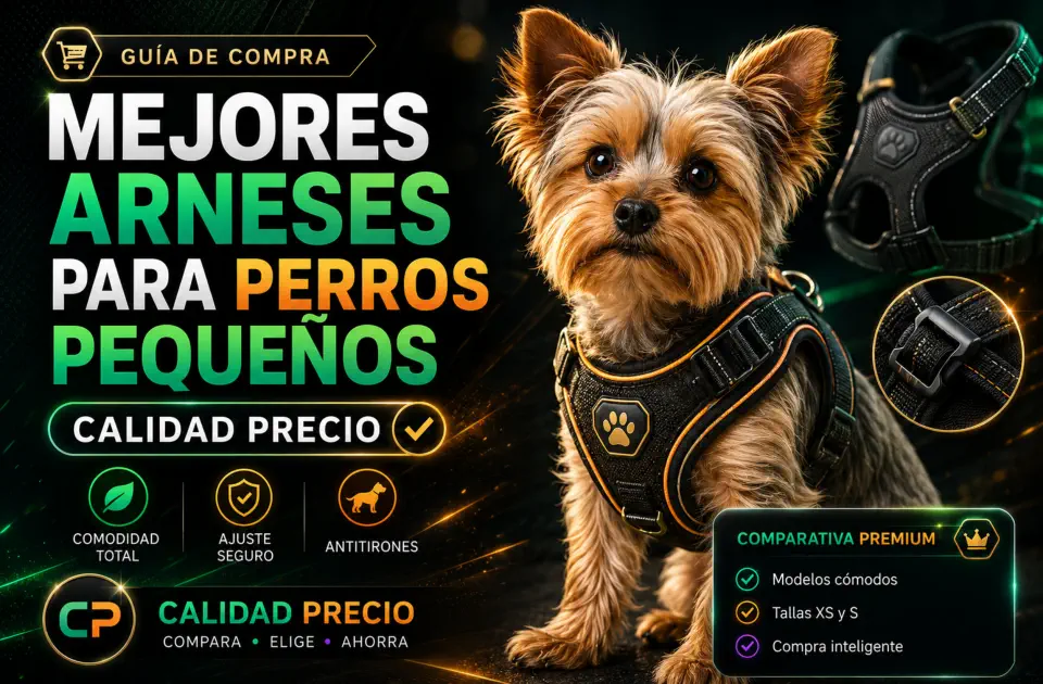 Mejores arneses para perros pequeños: guía premium calidad-precio para pasear con seguridad