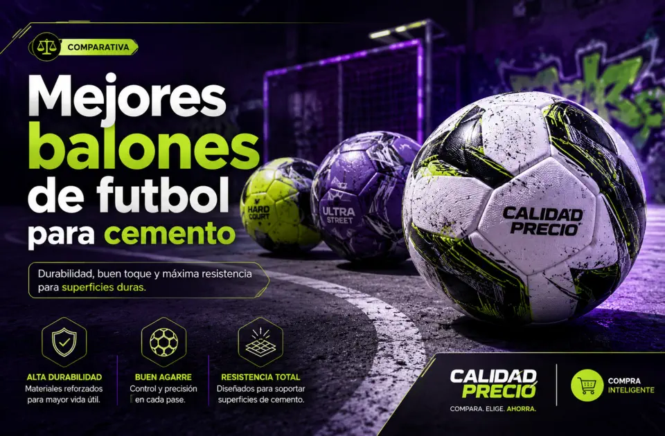 Mejores balones de futbol para cemento