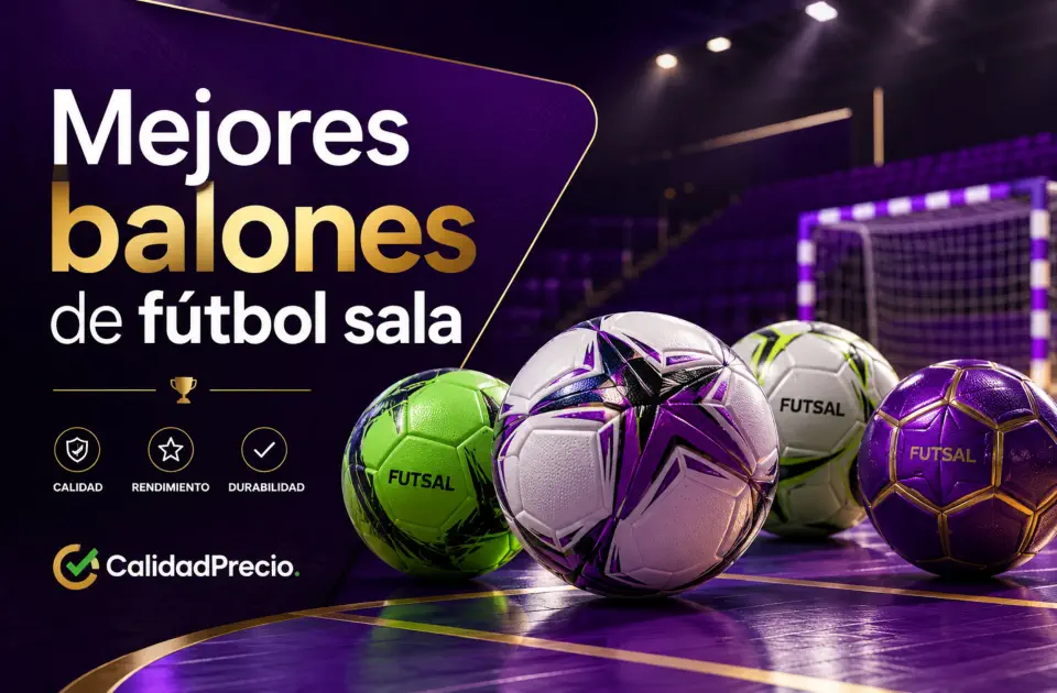 Mejores balones de fútbol sala: guía de compra calidad-precio para entrenar y competir