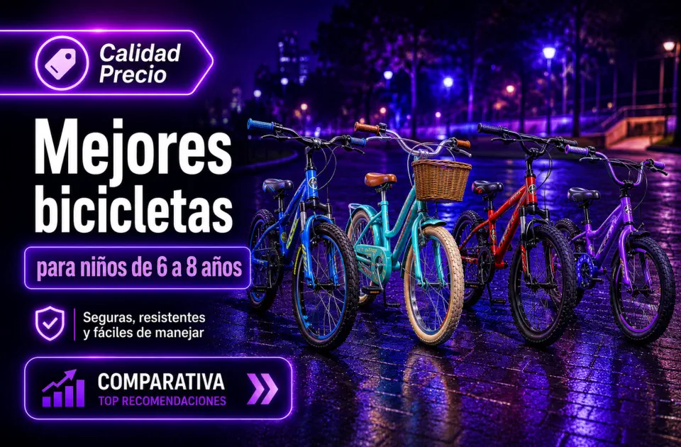Mejores bicicletas para niños de 6 a 8 años: guía calidad-precio