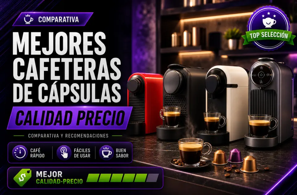 Mejores cafeteras de cápsulas calidad precio: guía de compra y comparativa