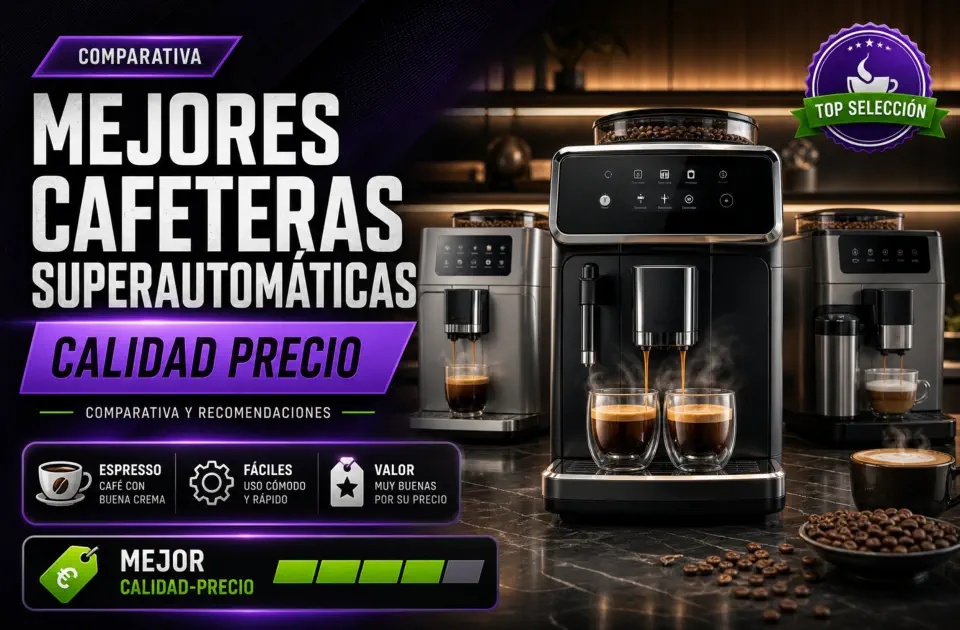 Mejores cafeteras superautomáticas calidad precio: las más recomendadas para café en grano