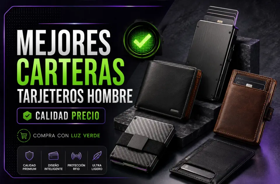 Mejores carteras tarjeteros hombre: guía calidad-precio