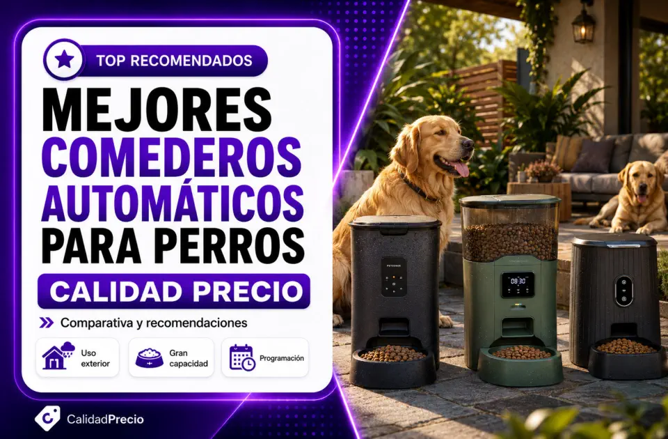 Mejores comederos automáticos para perros exterior: comparativa calidad-precio