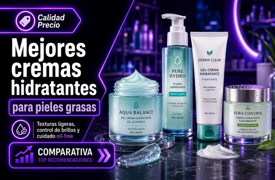 Mejores cremas hidratantes para pieles grasas: guía calidad-precio