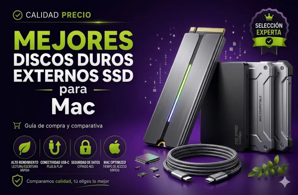 Mejores discos duros externos SSD para Mac: guía calidad-precio para elegir rápido