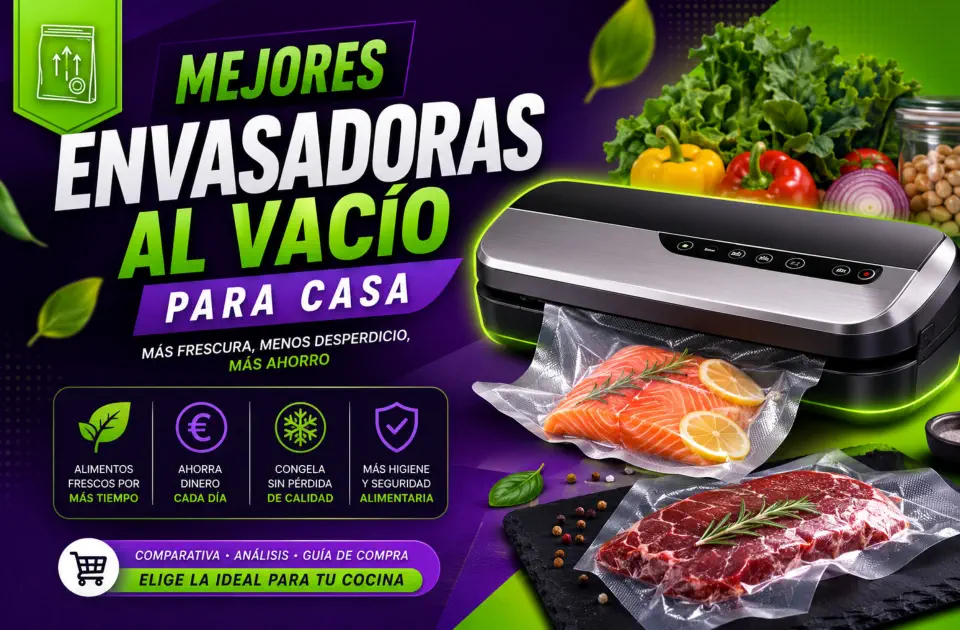 Mejores envasadoras al vacío para casa: guía premium para conservar comida y ahorrar