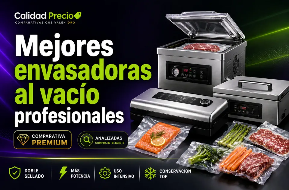 Mejores envasadoras al vacío profesionales: guía premium para conservar alimentos sin fallar