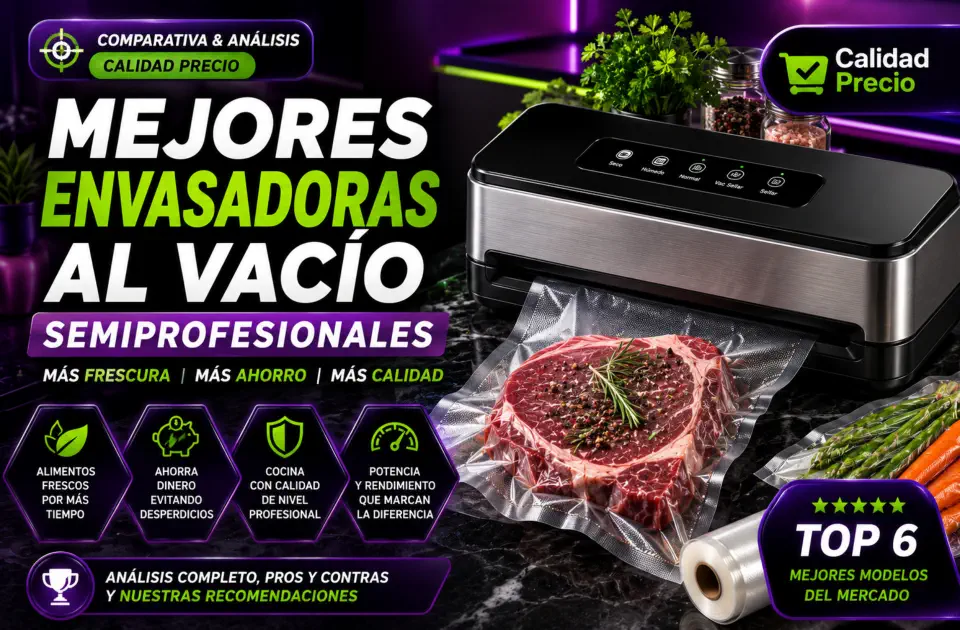 Mejores envasadoras al vacío semiprofesionales
