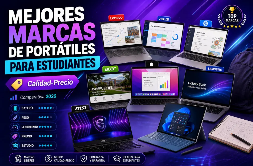 mejores marcas de portátiles para estudiantes