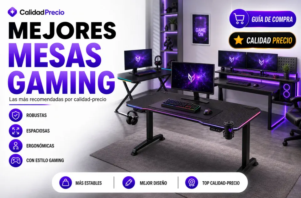 Mejores mesas gaming calidad precio: comparativa premium para montar un setup perfecto