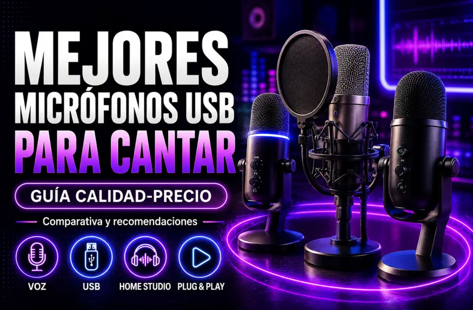 Mejores micrófonos USB para cantar: los más recomendados por calidad-precio